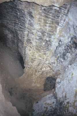 View of the interior of one of the sulphur mines at Jebel Dhanna (Photograph by ADIAS)